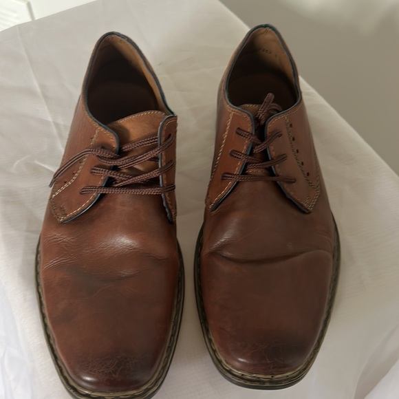 REIKER Men’s Business Shoes. Cognac SOFT leather, slight lift, fine stitching. - Picture 2 of 5